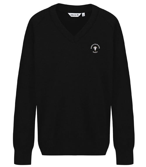 MAG V NECK JUMPER ( Black ) Compulsory Item