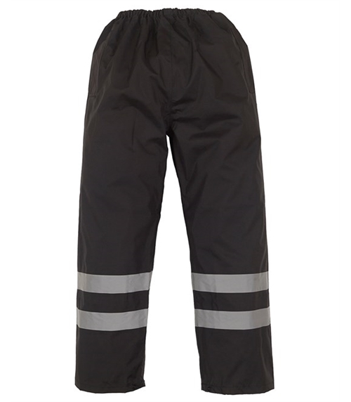 Hi-vis waterproof overtrousers (ex vat £10.80)