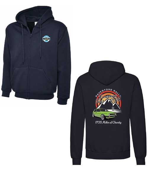 Brown Adults Classic Full Zip Hooded Sweatshirt Uniform City