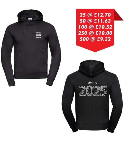 Leavers Hoodie - Printed left chest and back