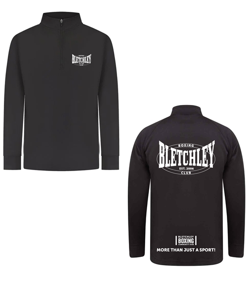 Adults 1/4 zip Tracksuit Top