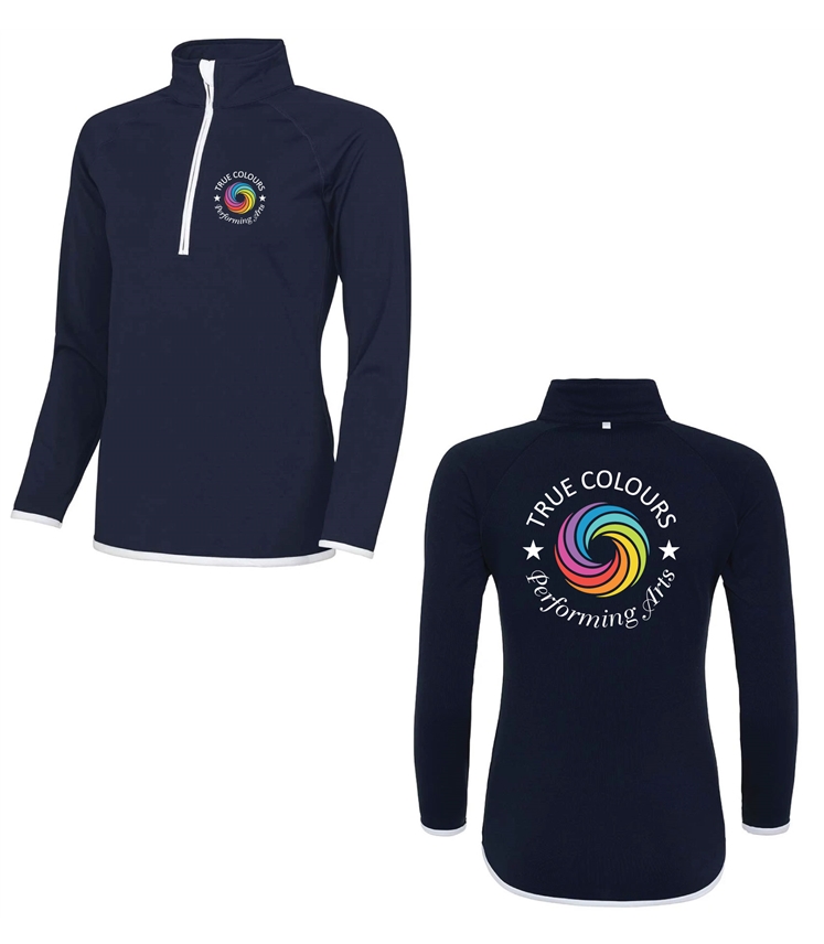 Women's cool ½ zip sweatshirt