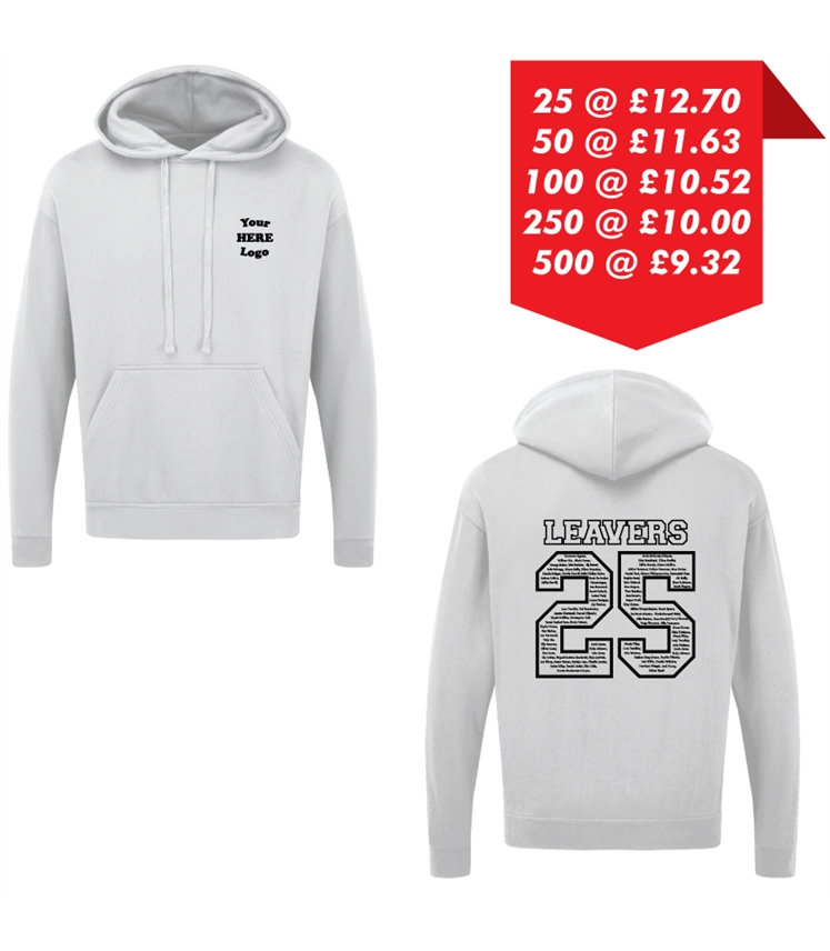 Leavers Hoodie - Printed left chest and back