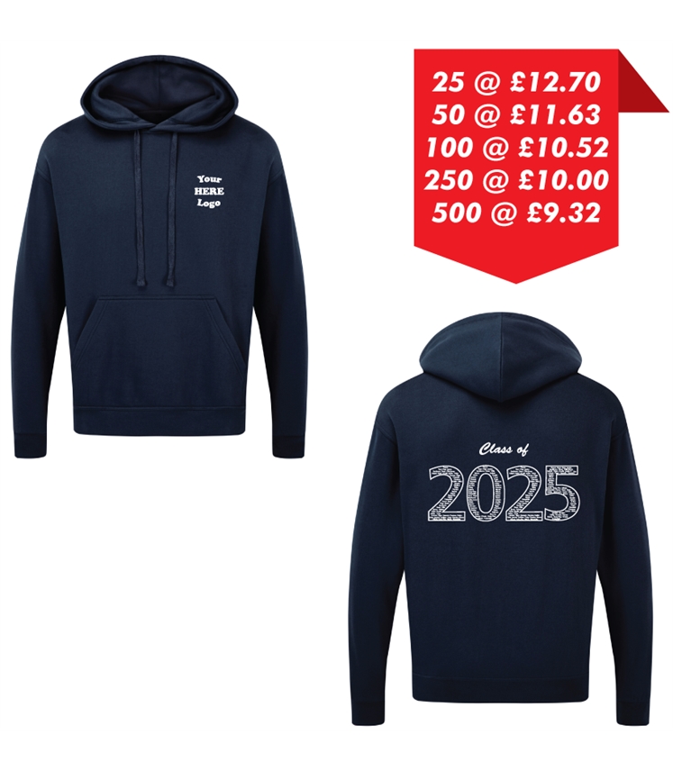 Leavers Hoodie - Printed left chest and back