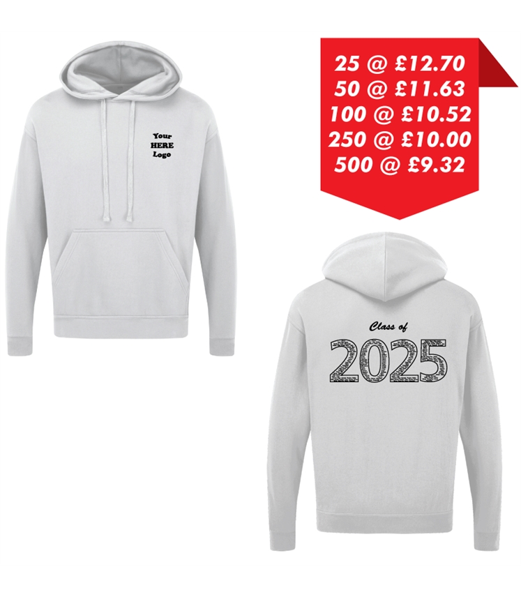 Leavers Hoodie - Printed left chest and back