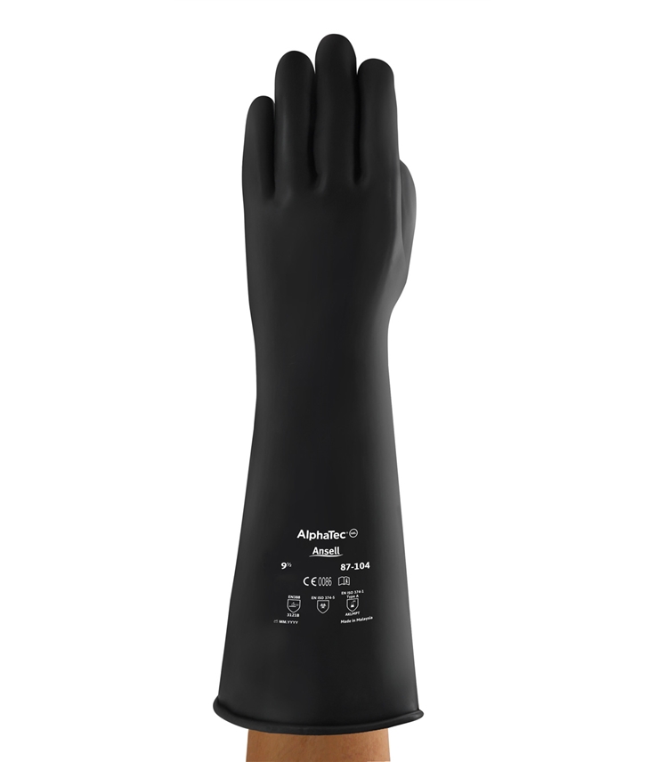 Gauntlet • Natural rubber glove •