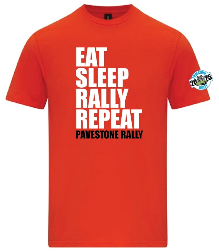 T Shirt - Eat Sleep Rally Repeat