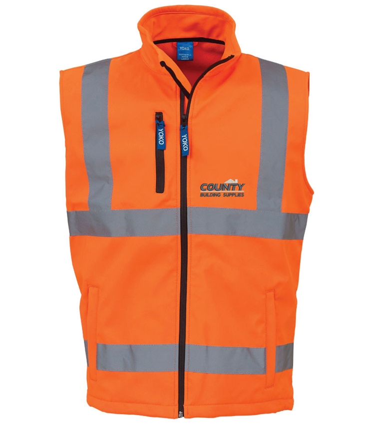 hi vis soft shell vest