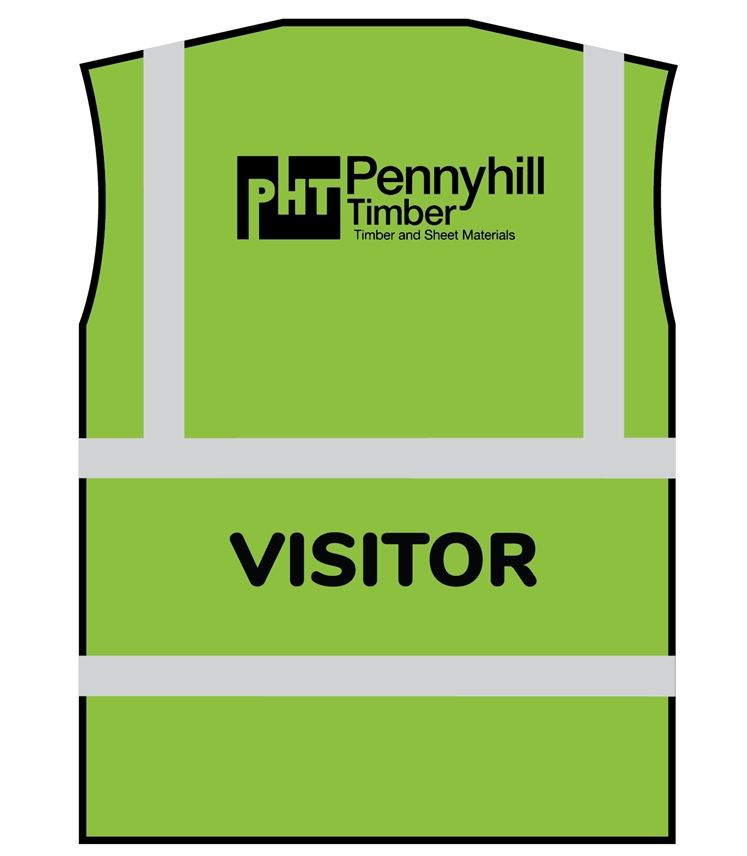 Hi Vis Waistcoat - Visitor ( ex vat £6.95 )
