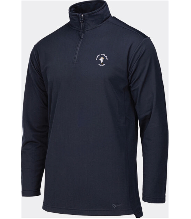 1/4 zip sports top ( navy )