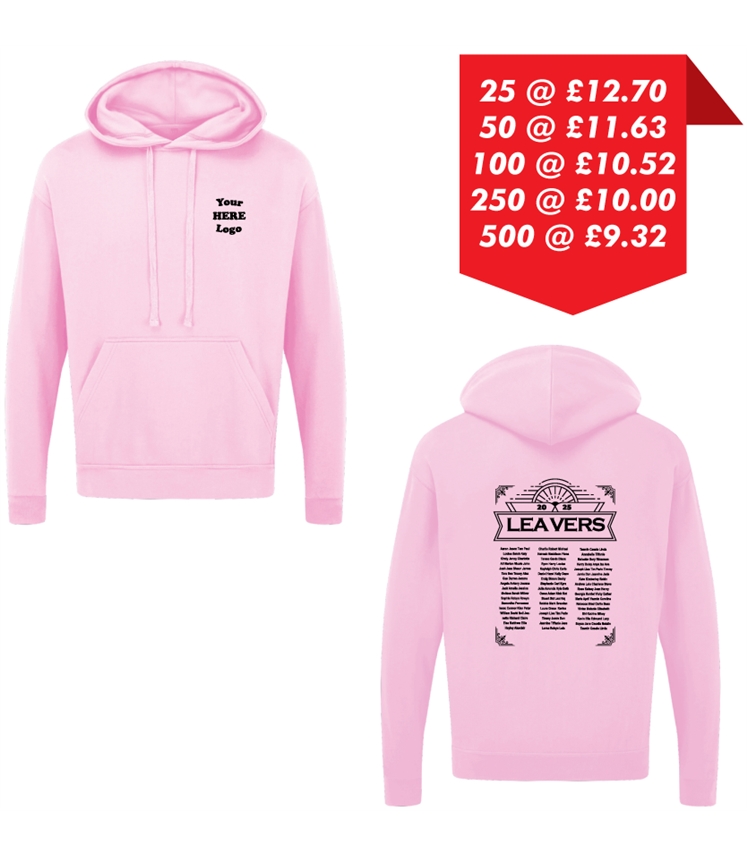 Leavers Hoodie - Printed left chest and back