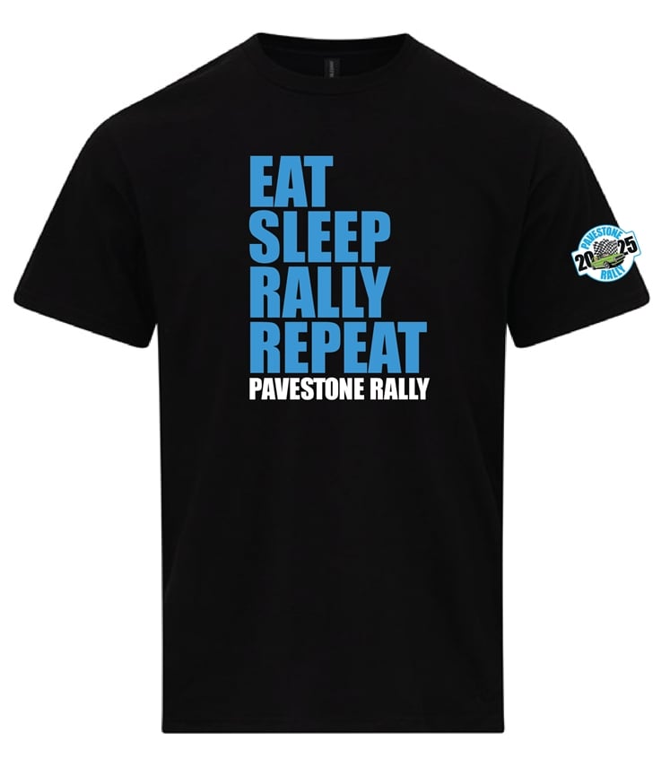 T Shirt - Eat Sleep Rally Repeat