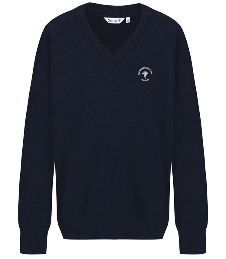 MAG V NECK JUMPER ( Navy )