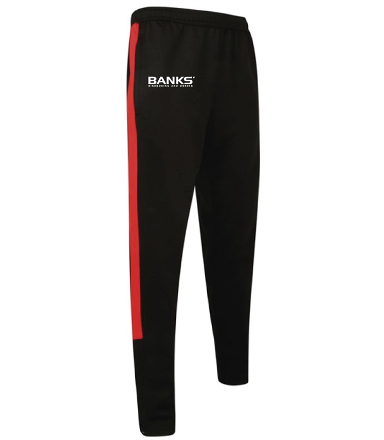 Black/red | CHILD KNITTED TRACKSUIT PANTS | Uniform City