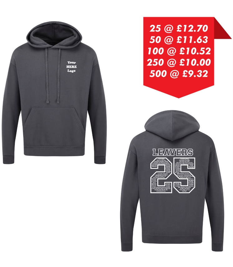 Leavers Hoodie - Printed left chest and back