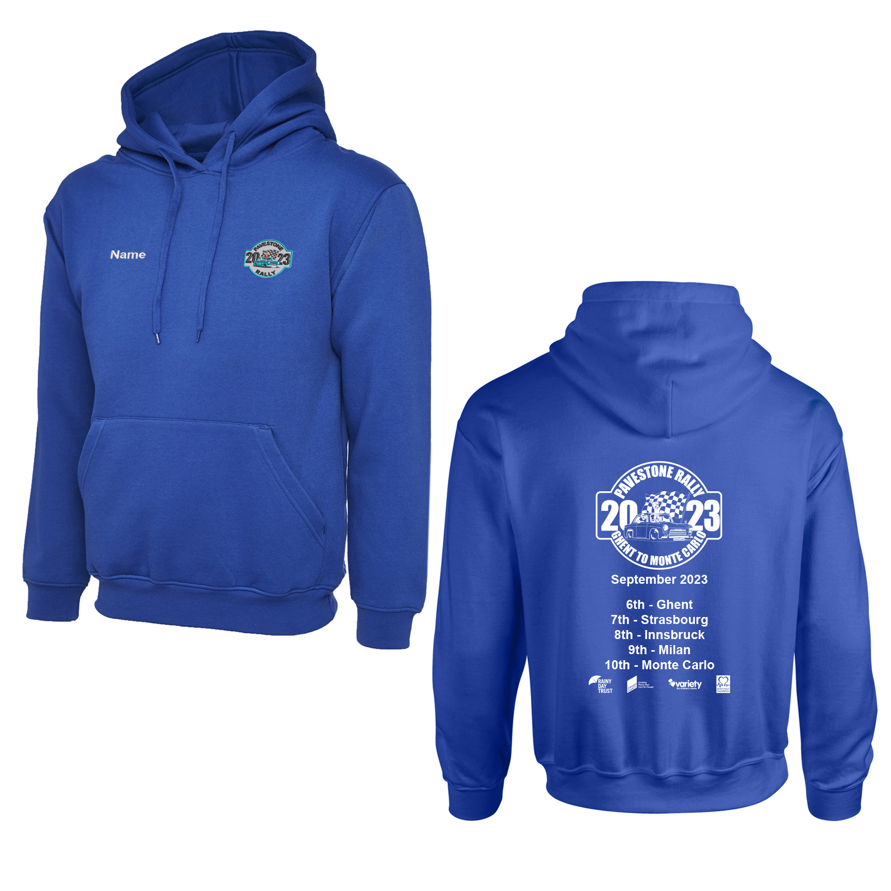 Royal Blue HOODED SWEATSHIRT Uniform City