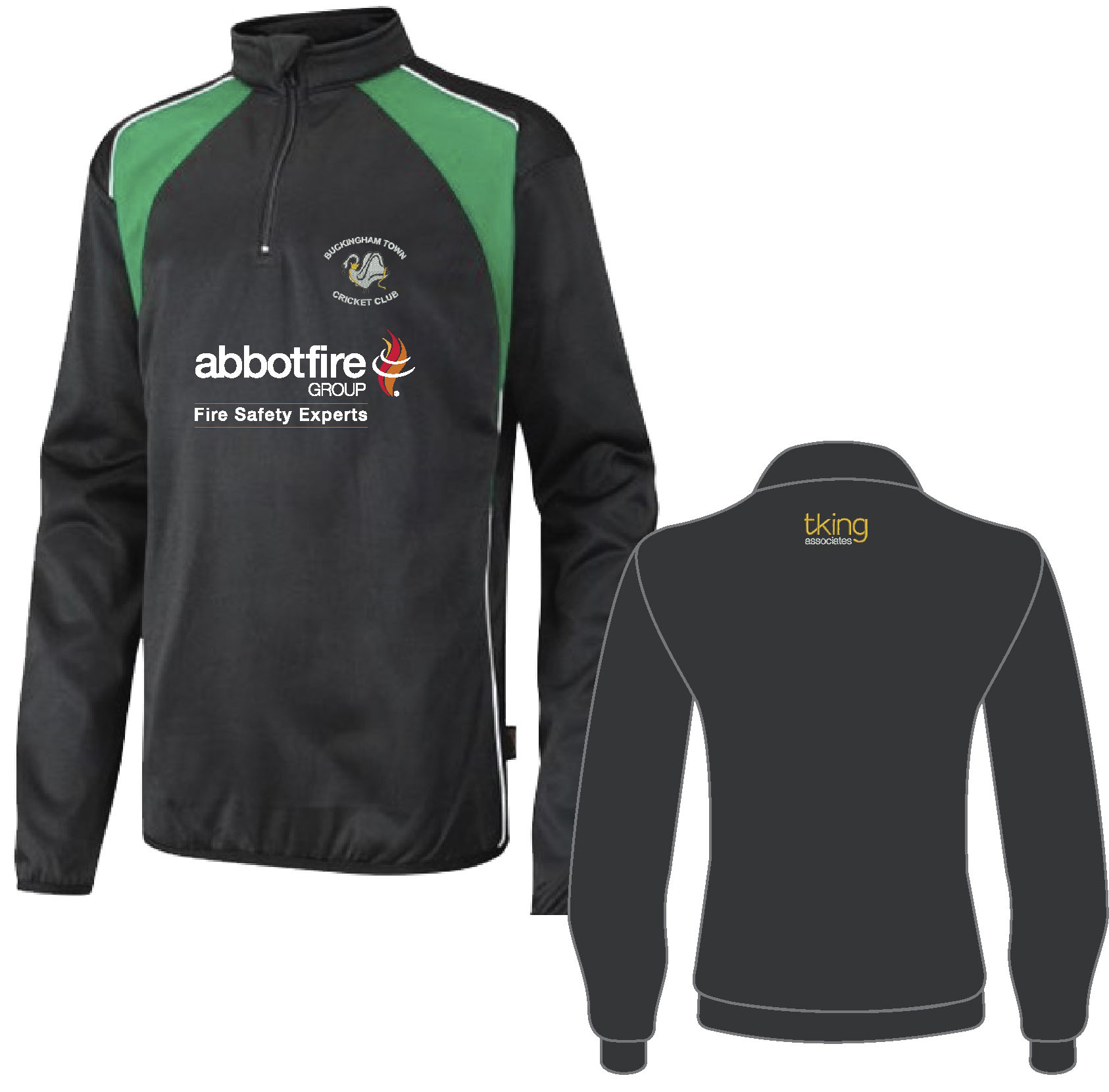 Black/emerald/white PLAYINGTRAINING JUMPER Uniform City