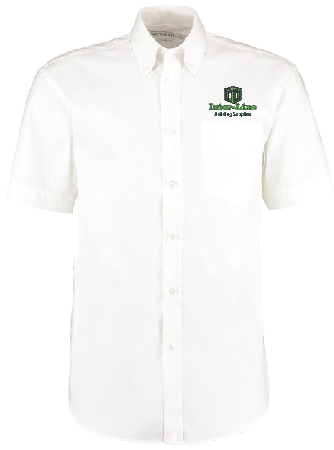 White | Corporate Oxford shirt short-sleeved (classic fit) | Uniform City